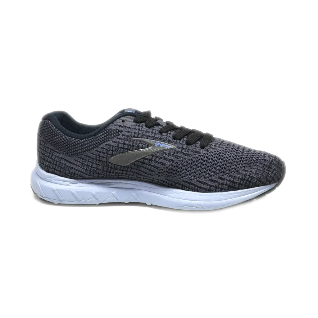 Brooks Revel 3 Sport Shoes Fabric Grey Colour For Men