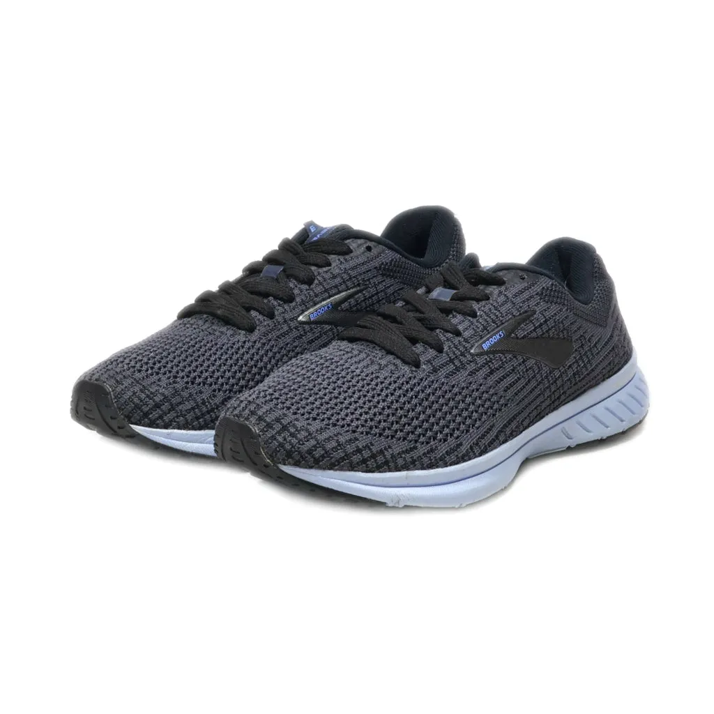 Brooks Revel 3 Sport Shoes Fabric Grey Colour For Men