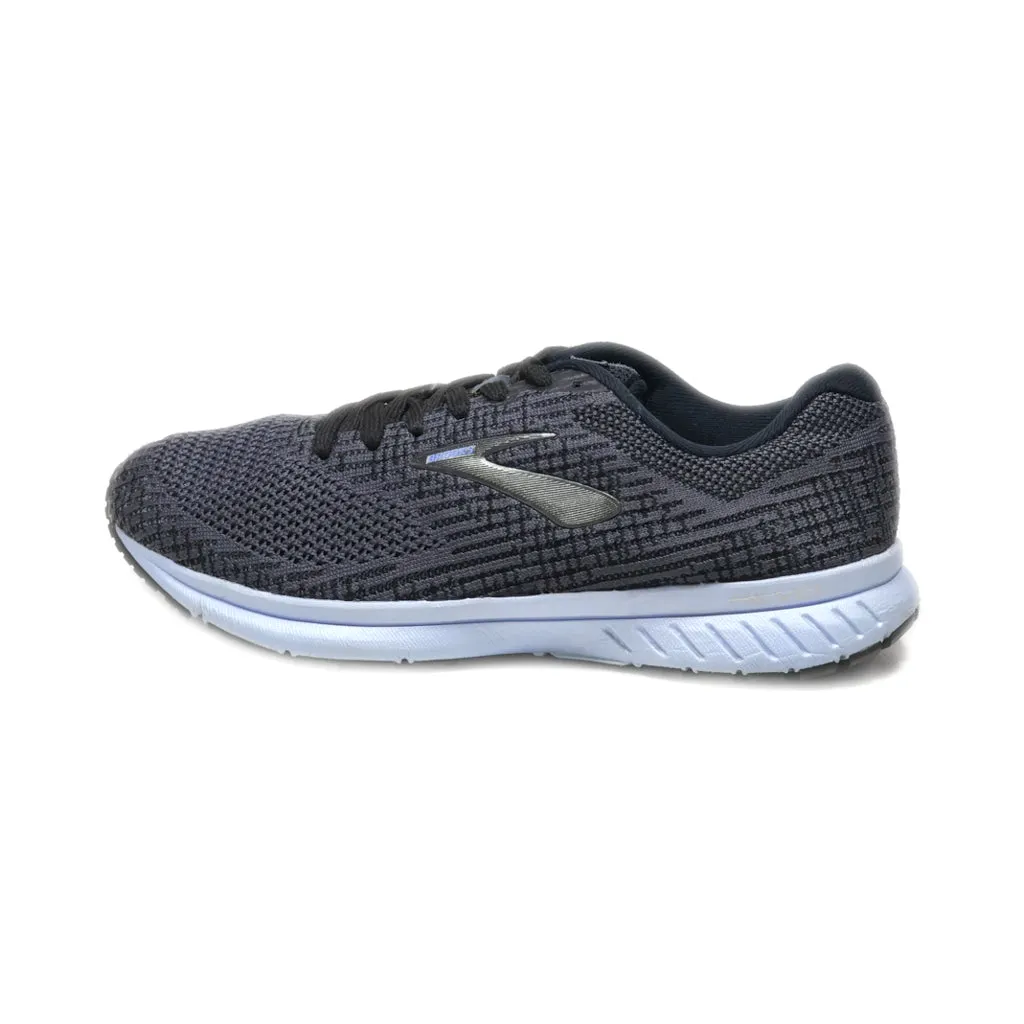 Brooks Revel 3 Sport Shoes Fabric Grey Colour For Men