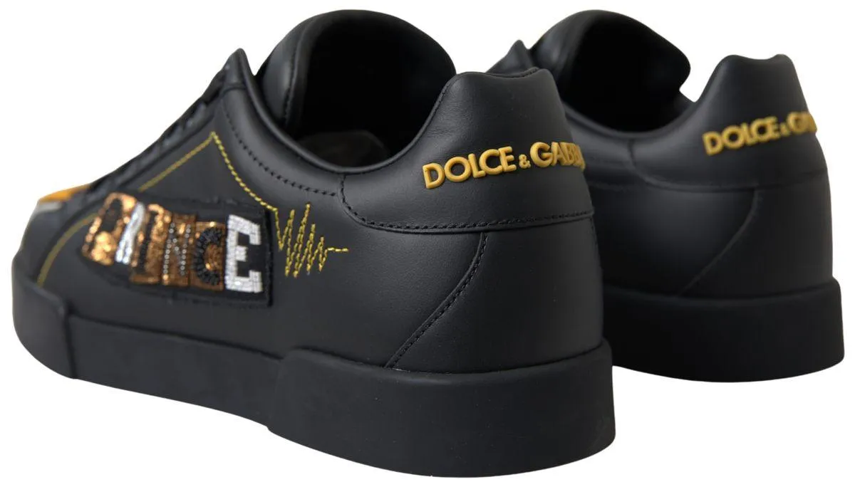 Dolce & Gabbana Leather Portofino Prince Sneakers