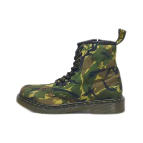 Dr. Martens Ankle Boots Canvas Green Colour For Kids