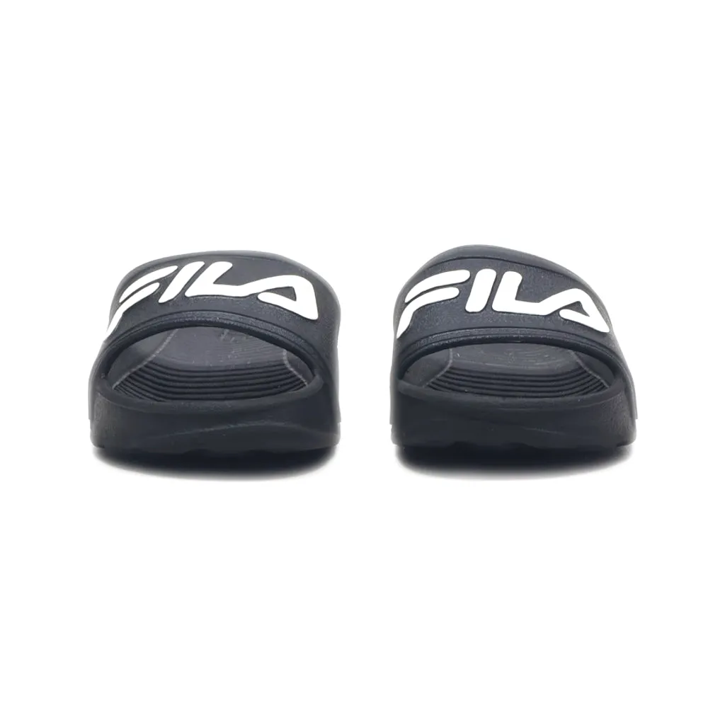 Fila Drifter Flat Sandals Rubber Black Colour For Kids