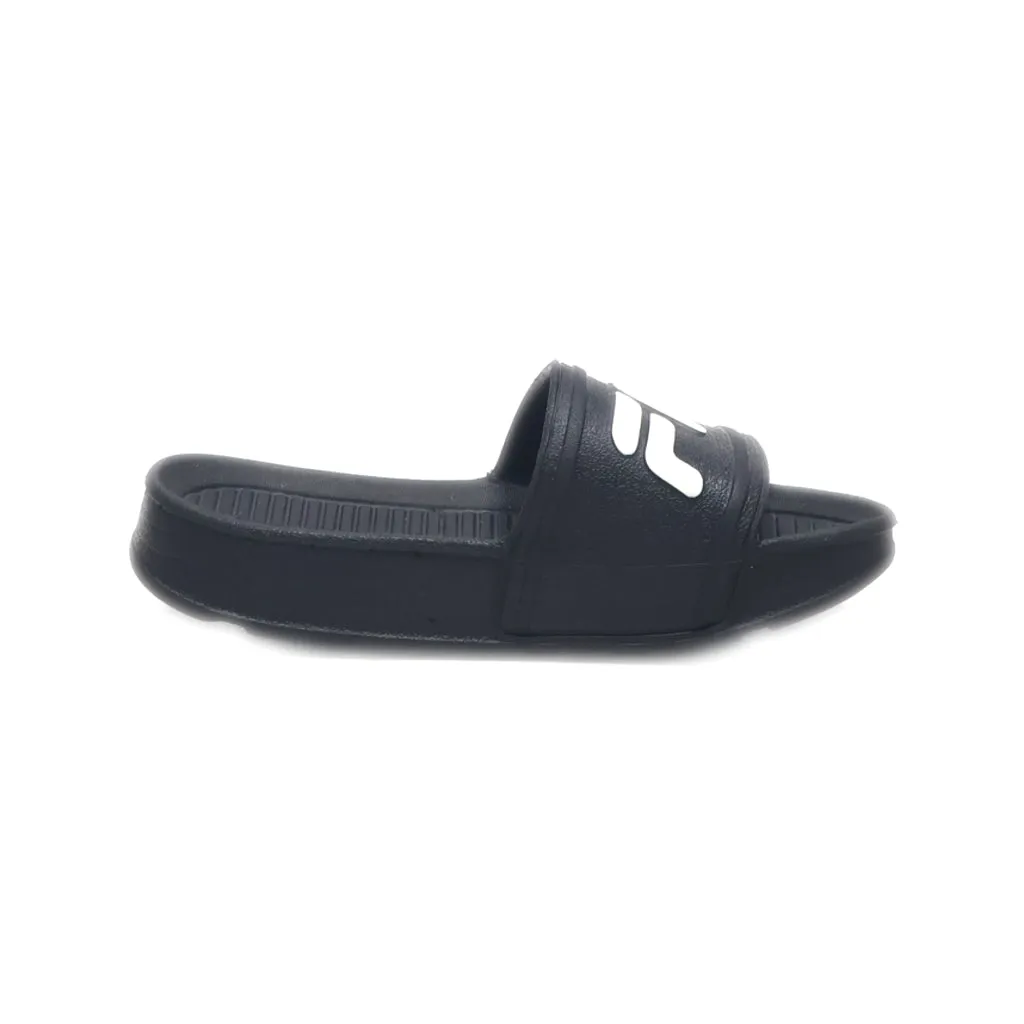 Fila Drifter Flat Sandals Rubber Black Colour For Kids