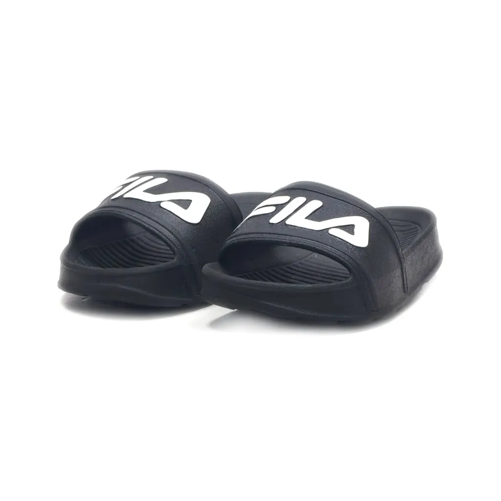 Fila Drifter Flat Sandals Rubber Black Colour For Kids