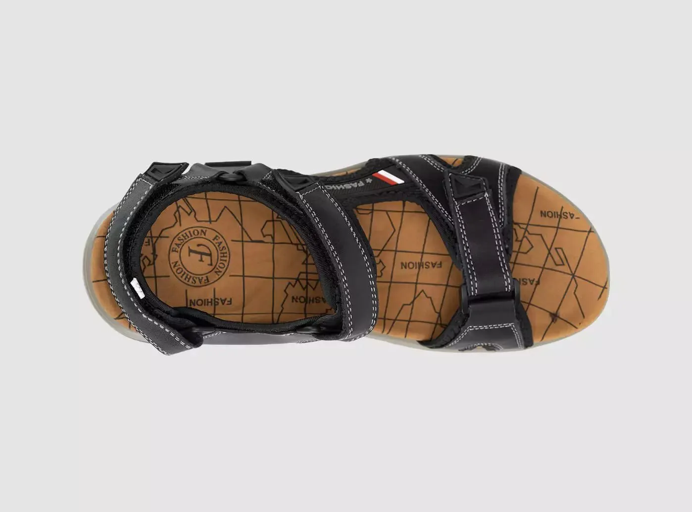 FitVille Men's UrbanStride Cushion Sandals