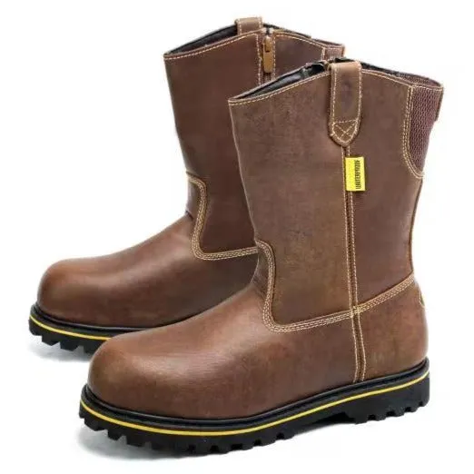 Genuine Leather Safety Boots for Men (GY-115)