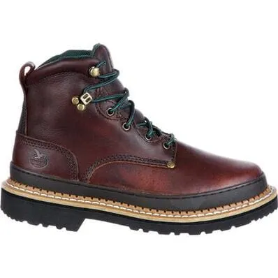 Georgia Boot Men's Oxblood Giant Steel Toe Lace-Up Work Boots G6374