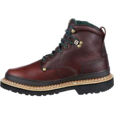 Georgia Boot Men's Oxblood Giant Steel Toe Lace-Up Work Boots G6374