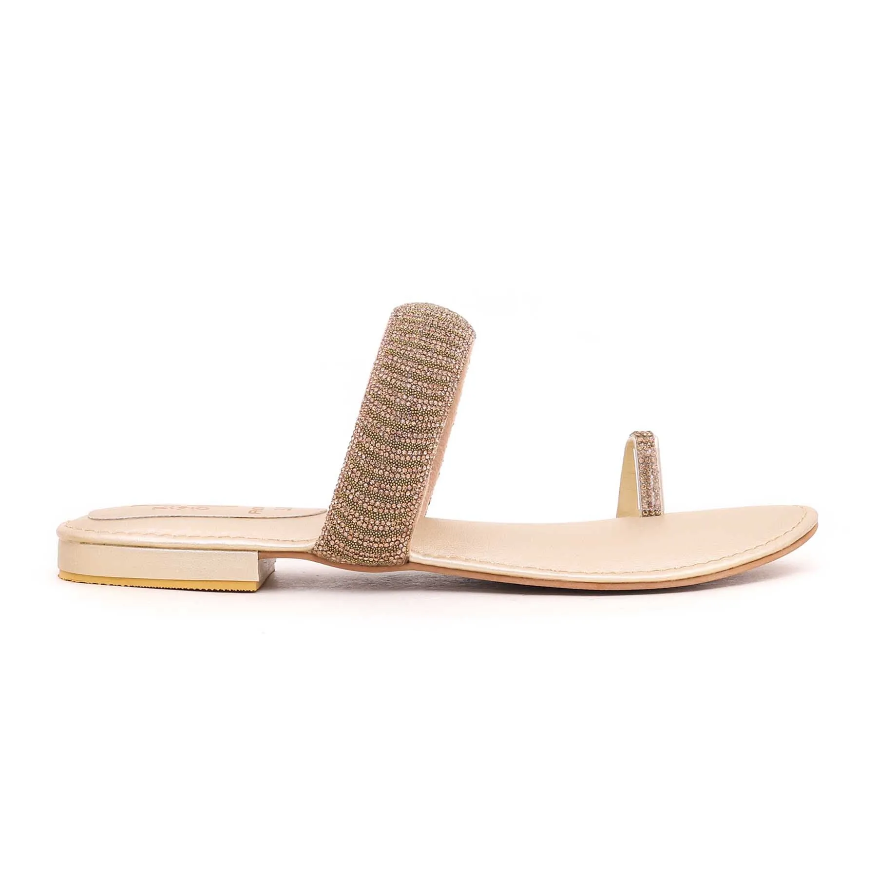 Golden Fancy Chappal FN0647