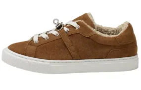 Hermes Stylish Skateboarding sneakers, brown/white