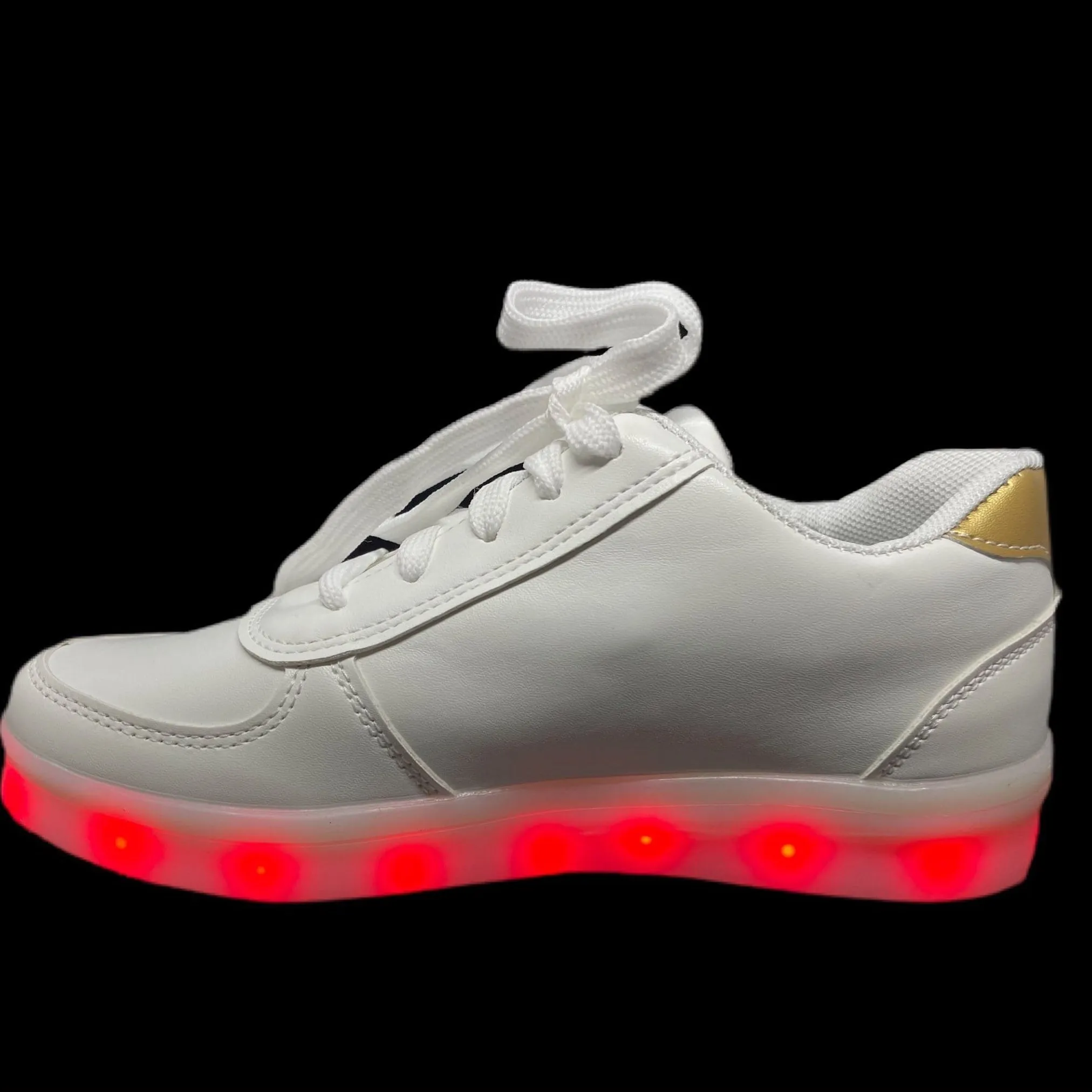 Led Shoes White And Gold Zag  | Dancing Led Light Shoes  | Kids Led Light Shoes  | Led Light Shoes For Men  | Led Light Shoes For Women