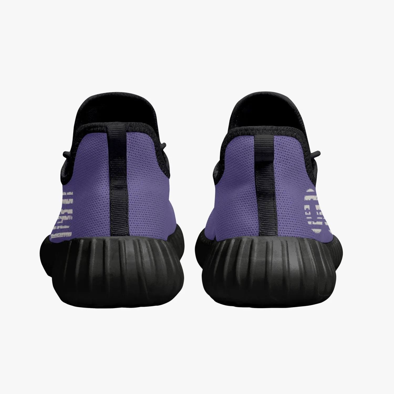 Mesh Knit Sneakers - Purple /Black