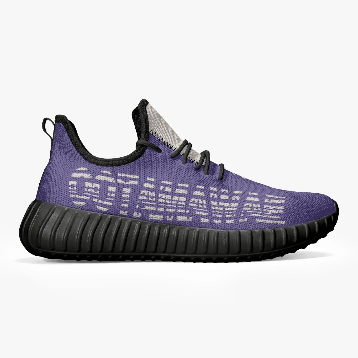 Mesh Knit Sneakers - Purple /Black