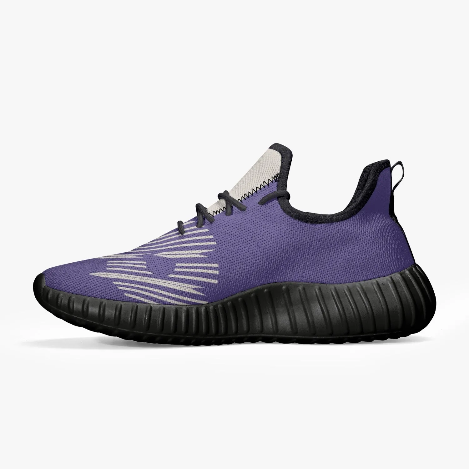 Mesh Knit Sneakers - Purple /Black