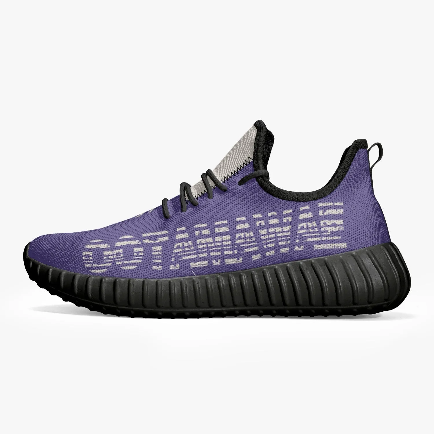 Mesh Knit Sneakers - Purple /Black