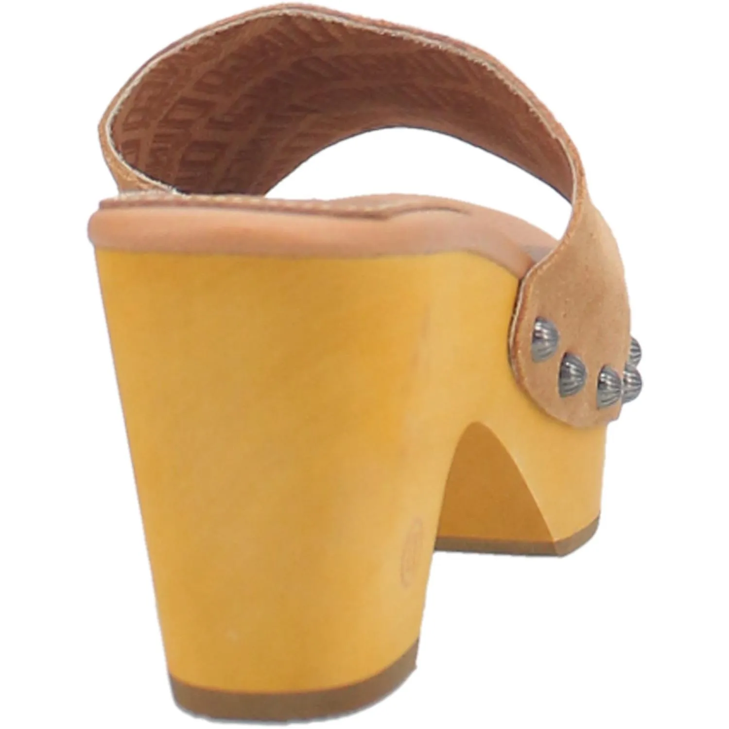 Online Exclusive | Dingo | Beechwood Leather Clog Heeled Sandal in Tan **PREORDER