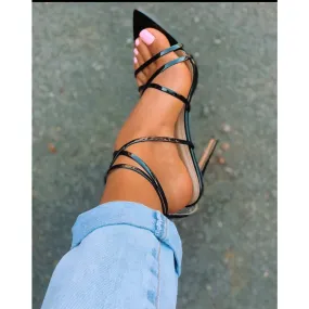 pumps ankle cross-strap sandals