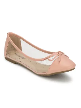 Rose Gold Perspex Clear Belly Flats