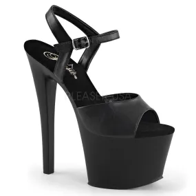 Sky-309 Matte Black, 7" Heels