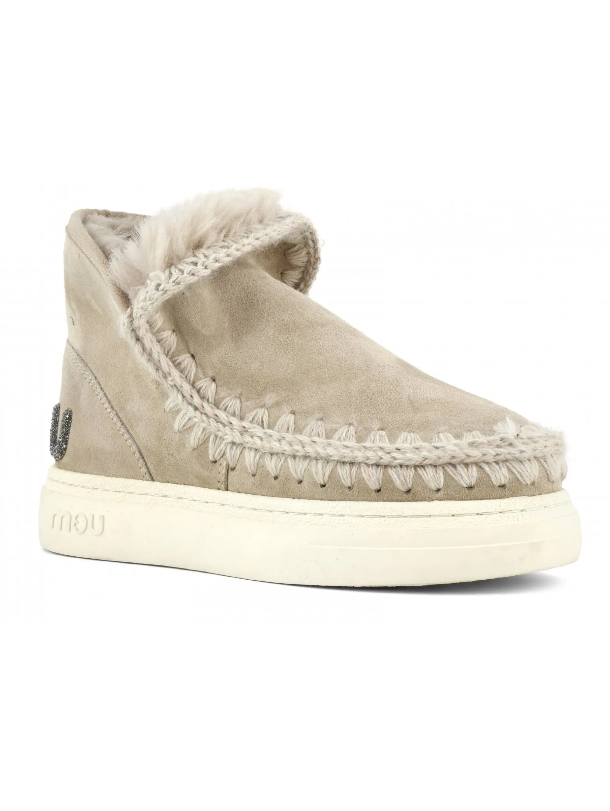 Stivaletto in Montone Sneakers Bold Glitter Cammello