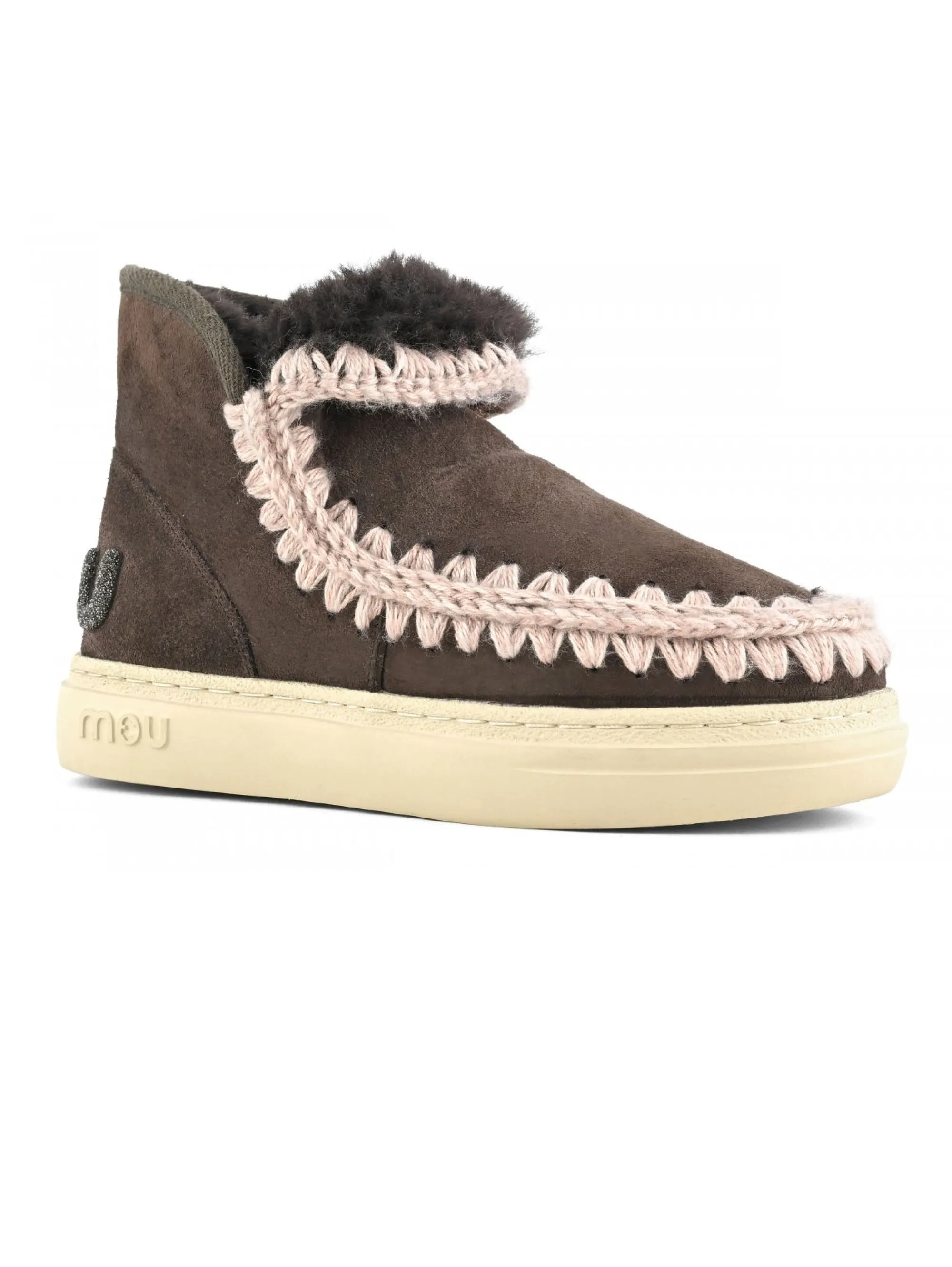 Stivaletto in Montone Sneakers Bold Glitter Mocha