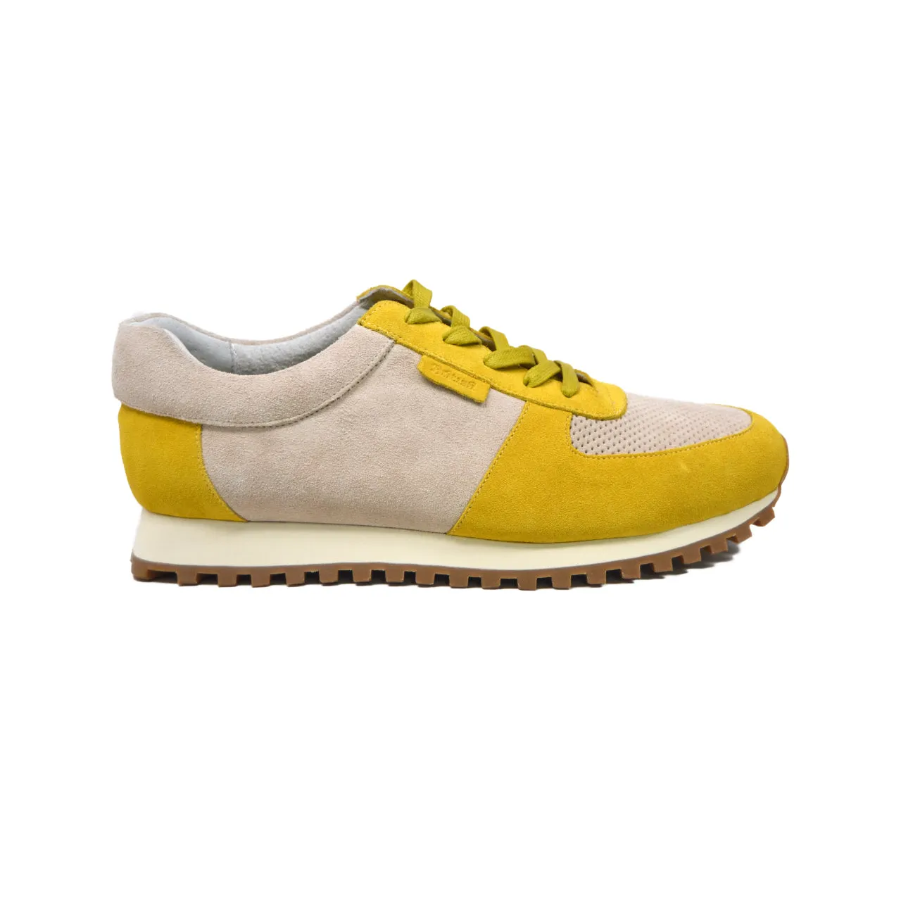 Surrey Yellow & Bone Sneakers - Stylish British Collection Shoes