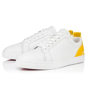 White and Pollen Low Top Sneakers