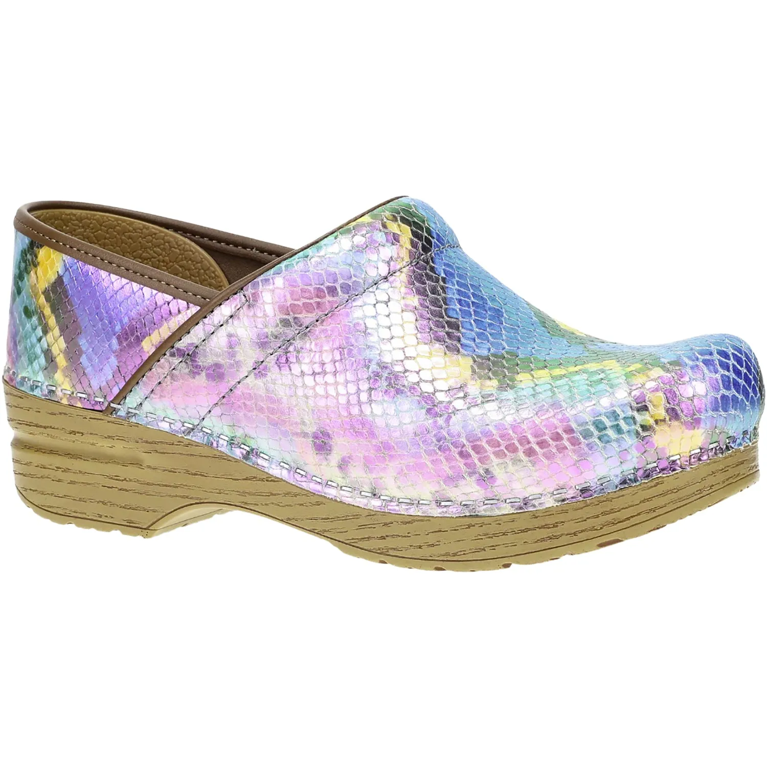 Women's Dansko Professional Clog Mermaid Metallic Leather