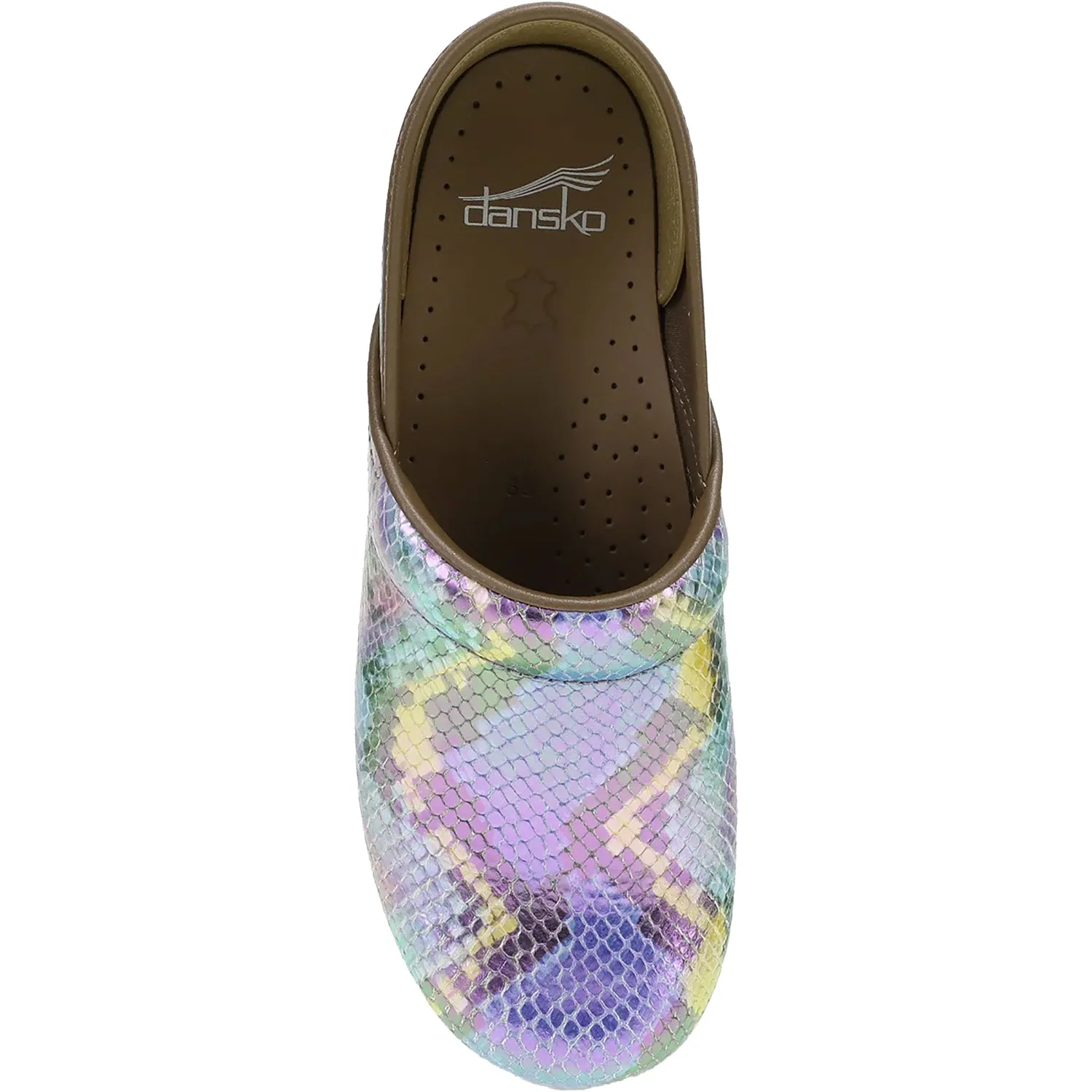 Women's Dansko Professional Clog Mermaid Metallic Leather