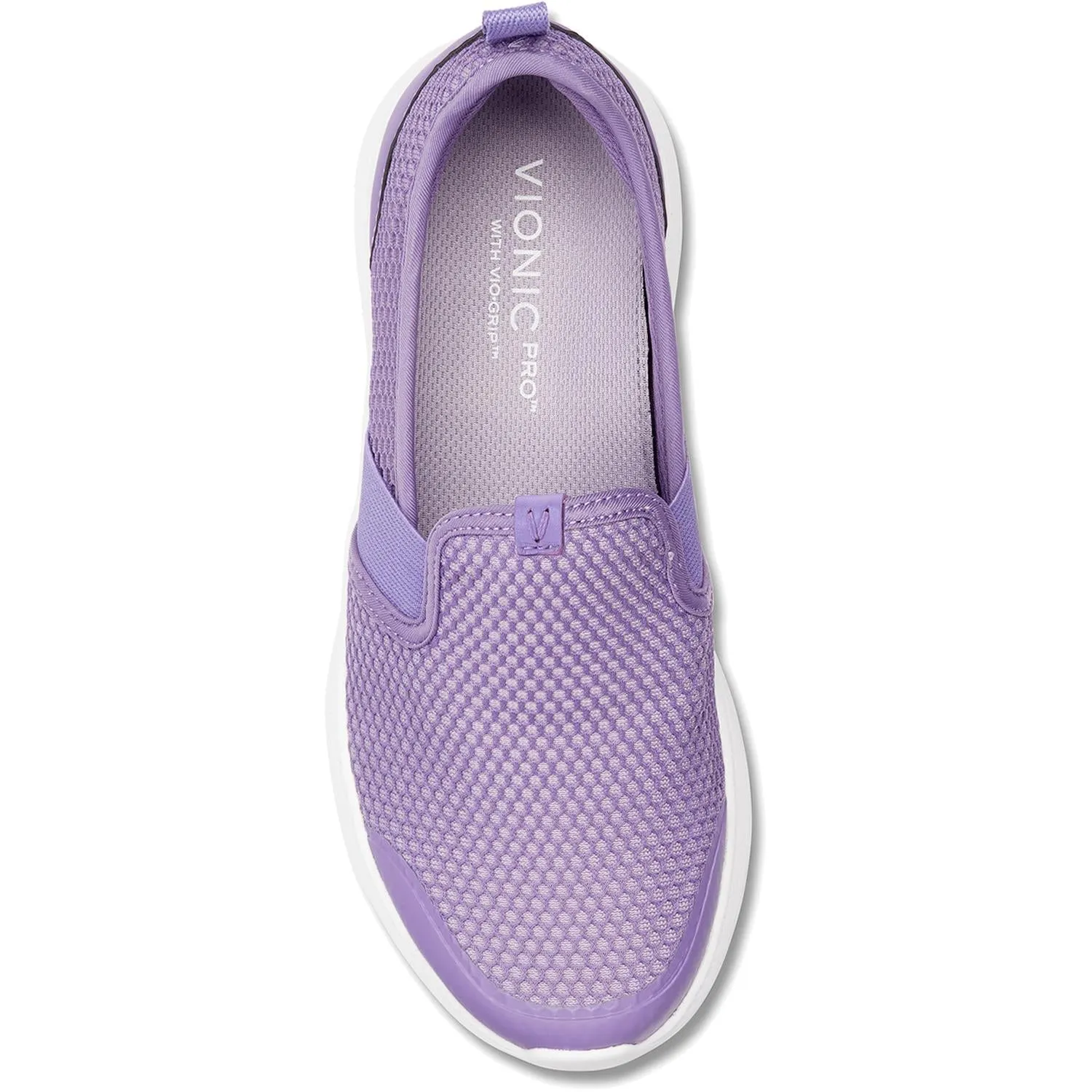 Women's Vionic Julianna Pro Slip Resistant Dusty Purple Mesh